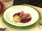 Rezept: Tranchen vom Rinderfilet mit Kartoffel-Pfifferling Flan Tranchen vom Rinderfilet mit Kartoffel-Pfifferling Flan - Rezept