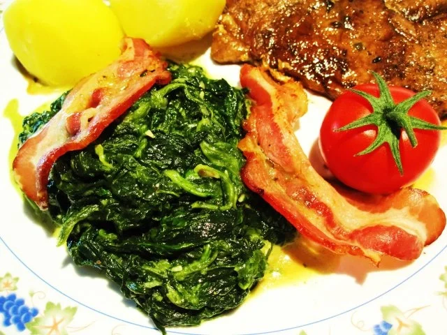 Rezept: Spinat mit Knusperspeck Bild Nr. 7 Spinat mit Knusperspeck - Rezept - Bild Nr. 7