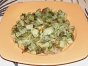 Maultaschen-Zwiebel-Peperoni-Pfanne - Rezept