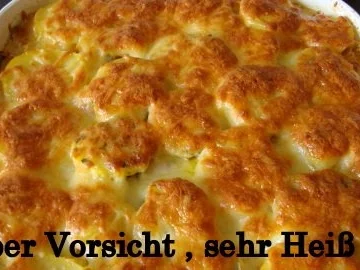 Rezept: Kartoffel-Lauch-Hackauflauf Kartoffel-Lauch-Hackauflauf - Rezept