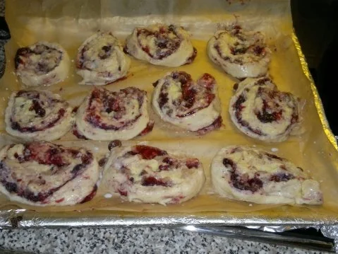 Schnecken mit Marzipan und Vanillepudding - Rezept - Bild Nr. 4