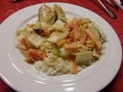 Hähnchenbrust mit Chinakohlgemüse - Rezept