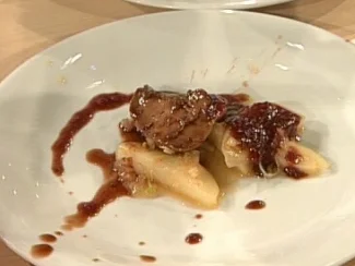 Asiatisch zubereitete Entenleber mit Soja und Bergpfirsich a la Kim - Rezept