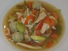Hochzeitssuppe mit Huhn und Grießknödel - Rezept