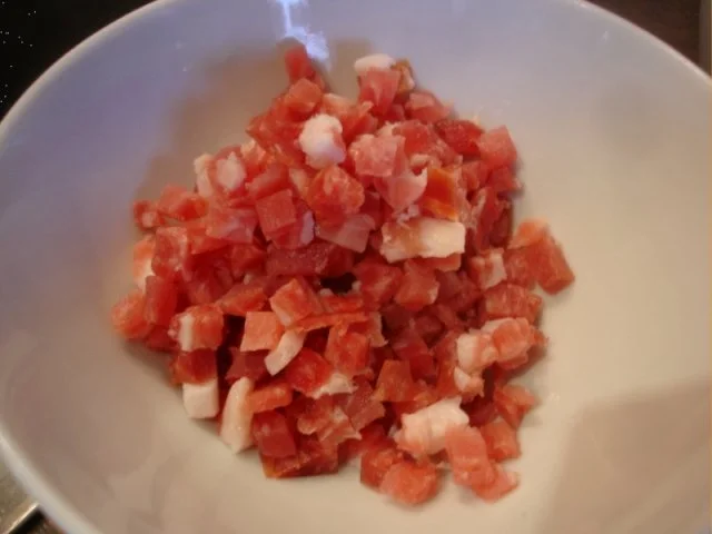 Matjesfilet mit Speckbohnen und Kartoffelpilzen - Rezept - Bild Nr. 8