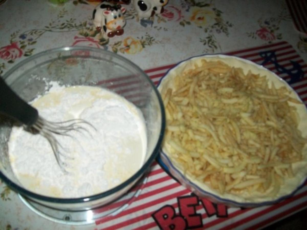 Schneller Blätterteig- Apfelkuchen mit Vanillepudding - Rezept - Bild Nr. 3