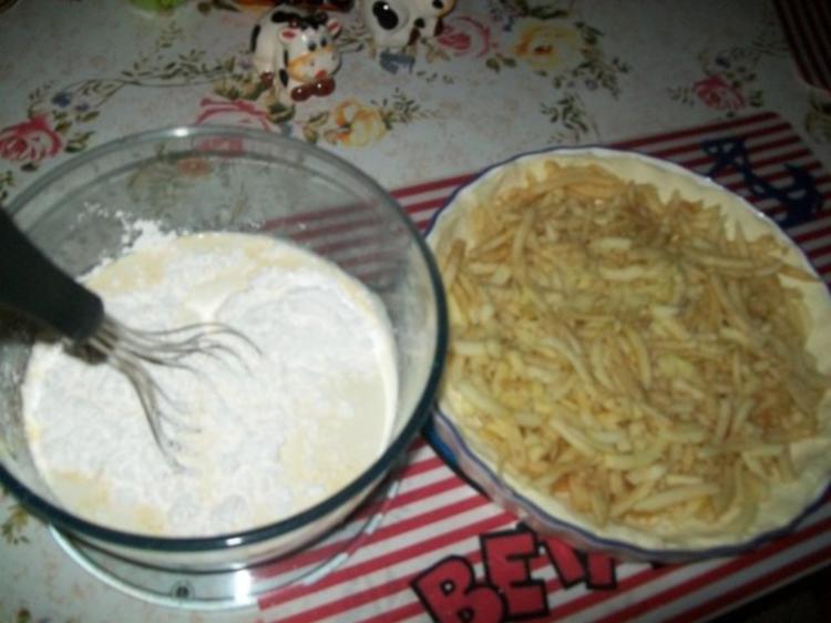 Schneller Blätterteig- Apfelkuchen mit Vanillepudding - einfach - von ...