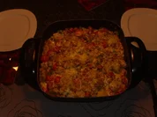 Restepfanne mit Klößen - Rezept