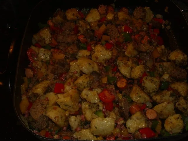 Rezept: Restepfanne mit Klößen Bild Nr. 4 Restepfanne mit Klößen - Rezept - Bild Nr. 4