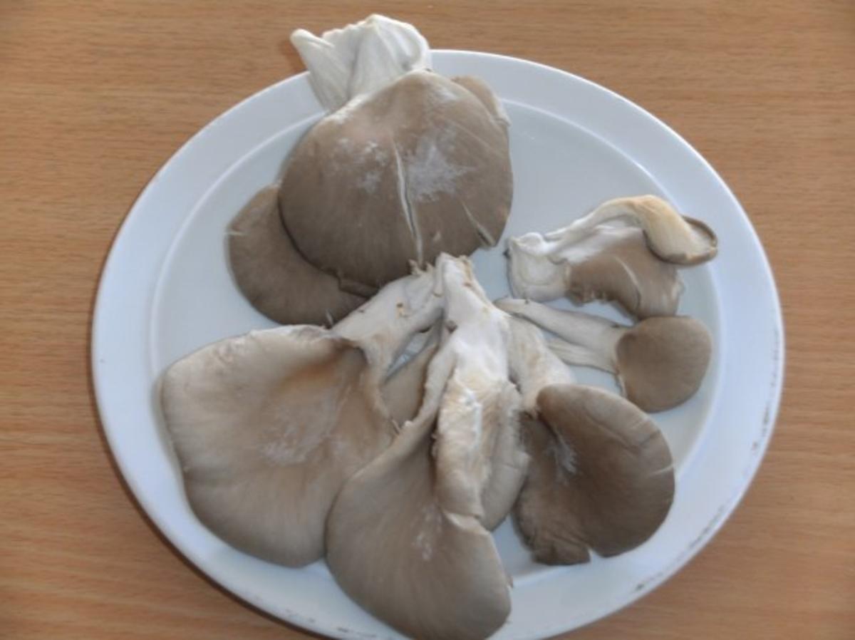 Pilze: Austernpilze  in Senf – Sahne – Sauce - Rezept - Bild Nr. 2