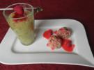 Kiwisuppe und Zimtmilchreis mit Himbeersoße ... - Rezept