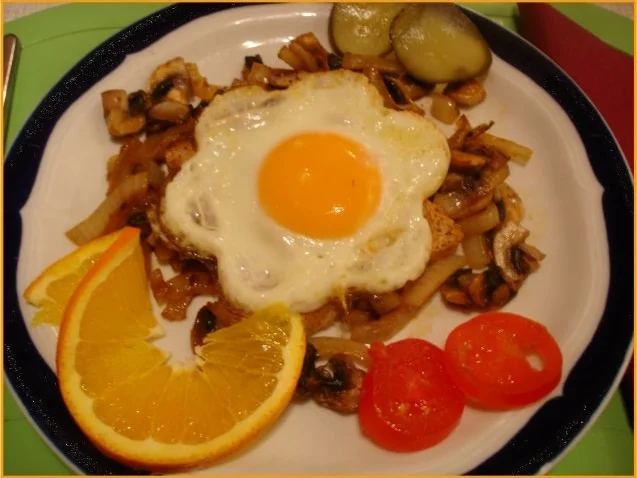 Spiegelei-Champignon-Toast - Rezept