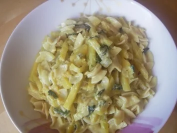 C: Kürbis Käse Fleckerl - Rezept