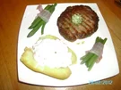 Rindersteaks mit Ofenkartoffeln und Speckbohnen - Rezept