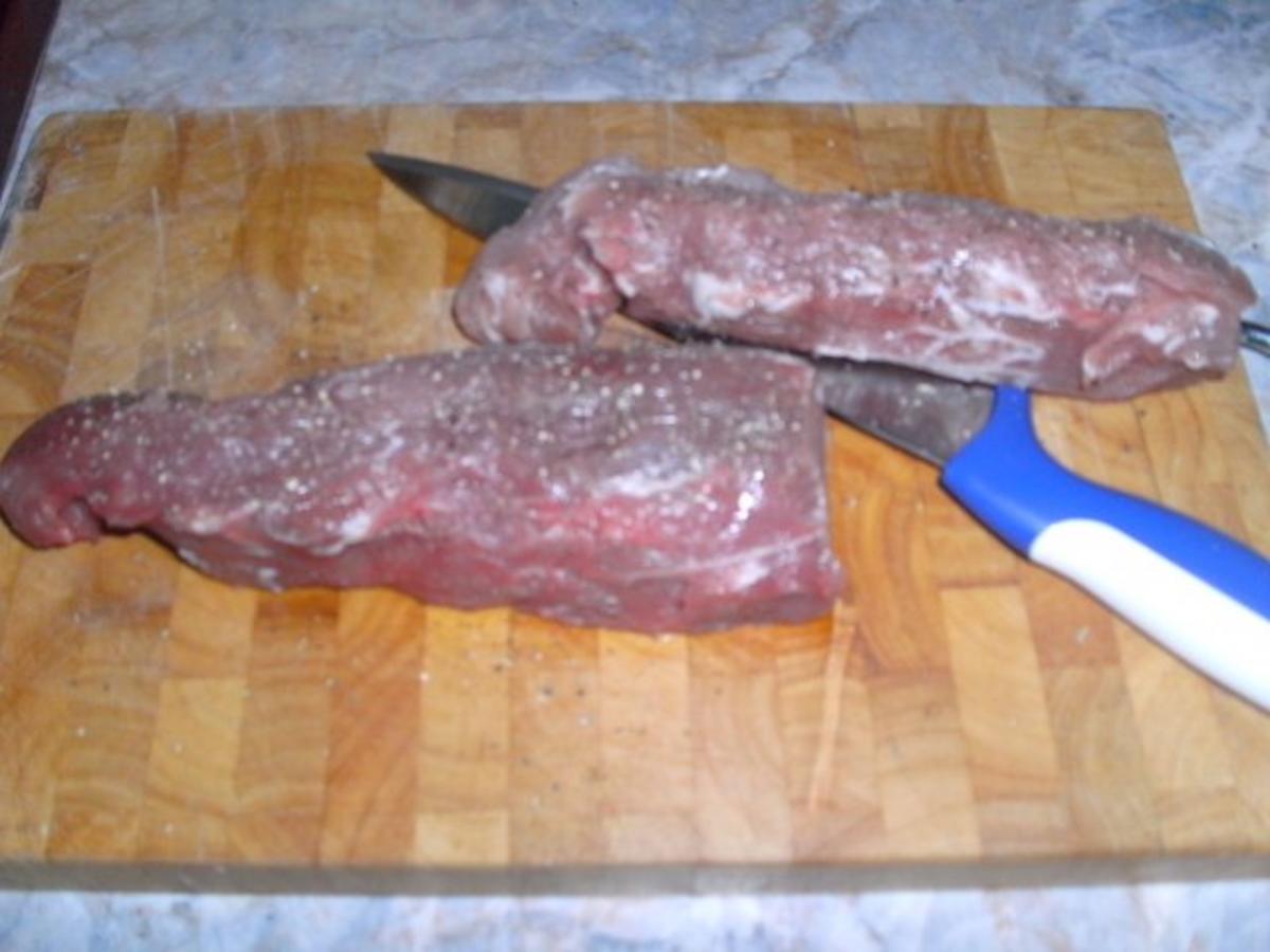 Schweinefilet mit Pfifferling Champignon Rahmsoße - einfach - 69 kcal/100g