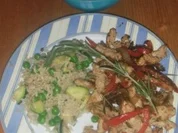 Putengyros mit Gemüsereis und Ztaziki - Rezept