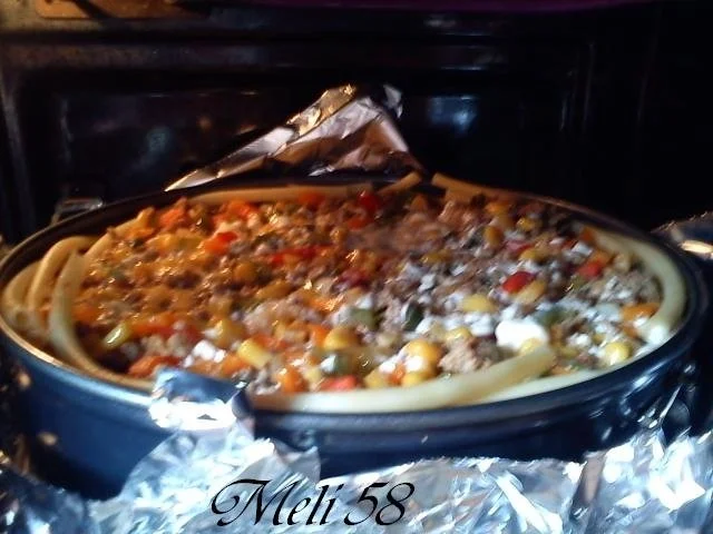 Rezept: Pikantes Backen: Makkaroni Hack-Torte Bild Nr. 3 Pikantes Backen: Makkaroni Hack-Torte - Rezept - Bild Nr. 3