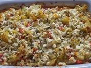 Ungarischer Kartoffelauflauf mit Paprikasalami und Feta - Rezept