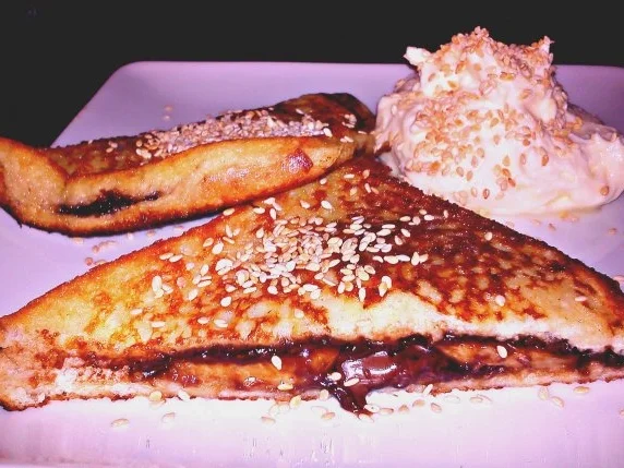 Rezept: Bananensandwich mit Mascarponecreme Bild Nr. 2 Bananensandwich mit Mascarponecreme - Rezept - Bild Nr. 2