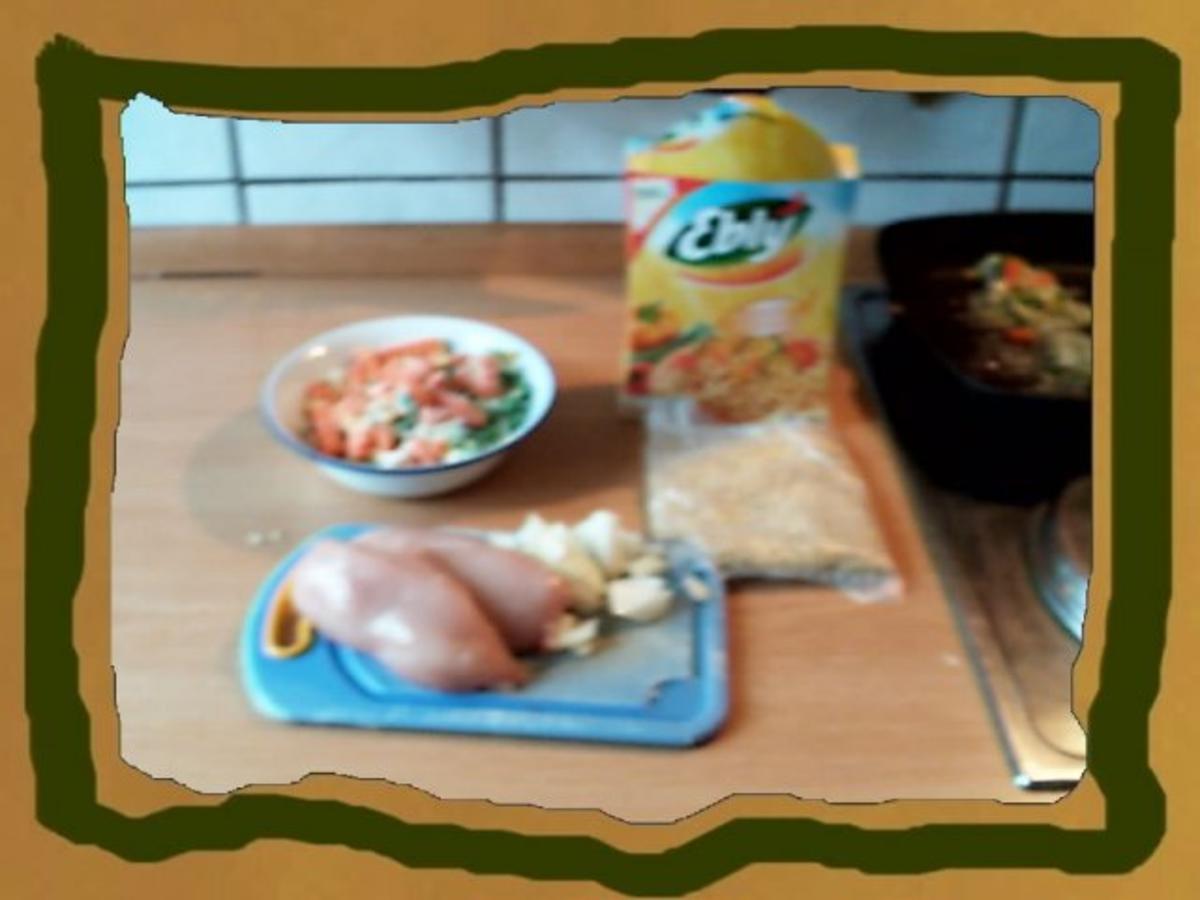 Kochen mit Ebly Hähnchenstreifen in Gemüse - Rezept - Bild Nr. 2