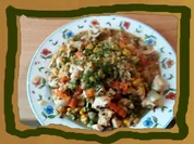 Rezept: Kochen mit Ebly Hähnchenstreifen in Gemüse Kochen mit Ebly Hähnchenstreifen in Gemüse - Rezept