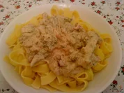 Zwergi's Tagliatelle an Broccoli - Wallnuss - Sahnesauce - Rezept