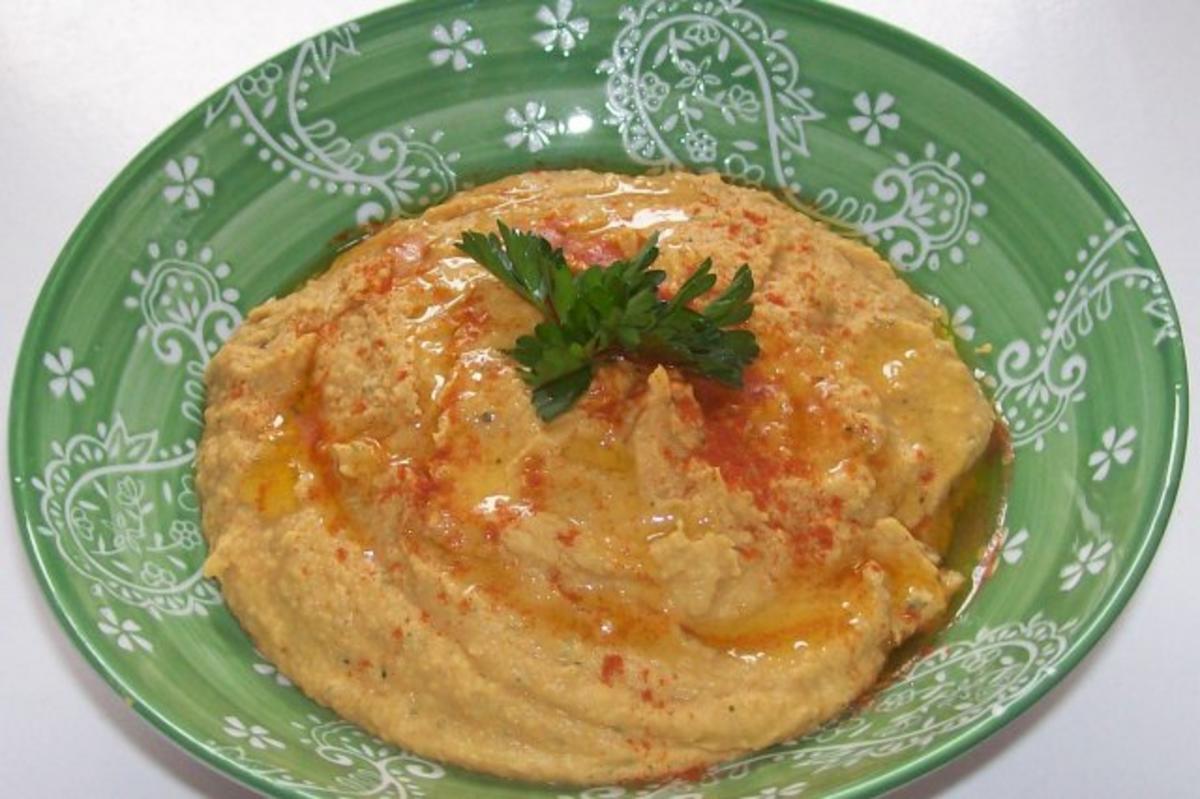 Hummus (Kichererbsenpaste) - Rezept