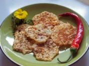 Rosmarin-Käse-Chips mit fruchtigem Dip - Rezept