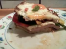 Leberkäse mit Mozzarella und Paprika - Rezept