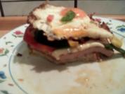 Leberkäse mit Mozzarella und Paprika - Rezept