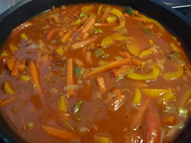 Rezept: Fleischlos : Gemüsepfanne an Naturreis Bild Nr. 8 Fleischlos : Gemüsepfanne an Naturreis - Rezept - Bild Nr. 8