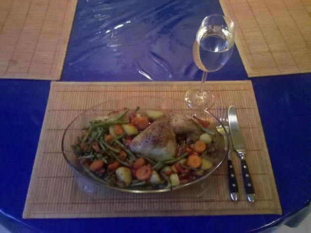 Rezept: Geflügel: Hähnchenschenkel mit Gemüsemix Geflügel: Hähnchenschenkel mit Gemüsemix - Rezept