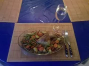 Geflügel: Hähnchenschenkel mit Gemüsemix - Rezept