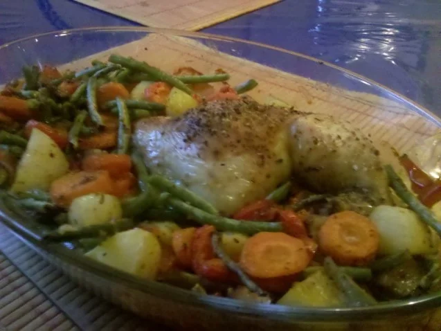 Rezept: Geflügel: Hähnchenschenkel mit Gemüsemix Bild Nr. 11 Geflügel: Hähnchenschenkel mit Gemüsemix - Rezept - Bild Nr. 11