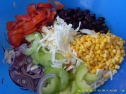 Bunter großer Tagessalat - Rezept