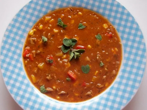 Zwiebel-Gyrossuppe mit Mais und Paprika - Rezept - Bild Nr. 7