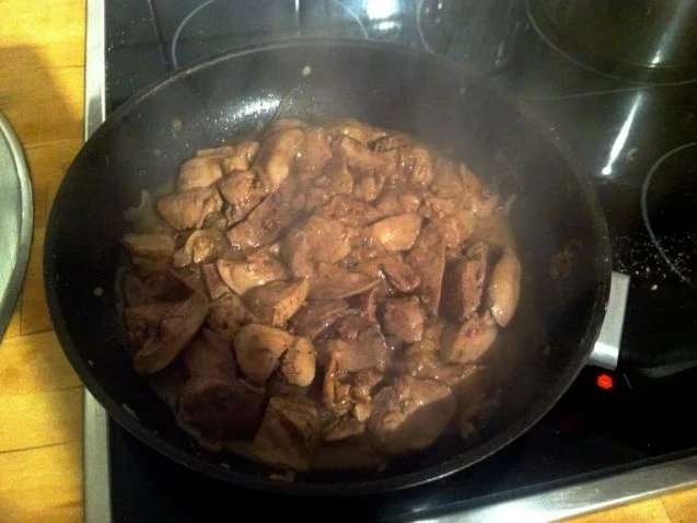 Barbarie-Enten-Leber in Weißwein mit Safranreis - Rezept - Bild Nr. 2