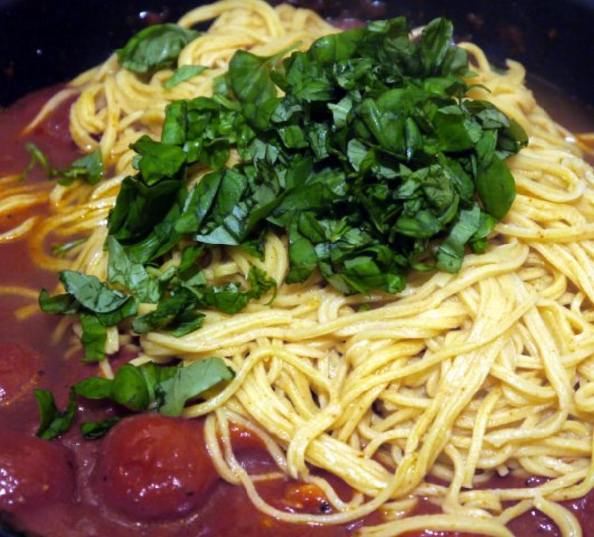 Scharfe Spaghetti-Hähnchenpfanne - Rezept - Bild Nr. 9