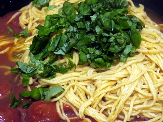 Scharfe Spaghetti-Hähnchenpfanne - Rezept - Bild Nr. 9