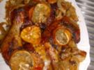 Hähnchenschenkel mit Zitronenscheiben und Rosmarin - Rezept