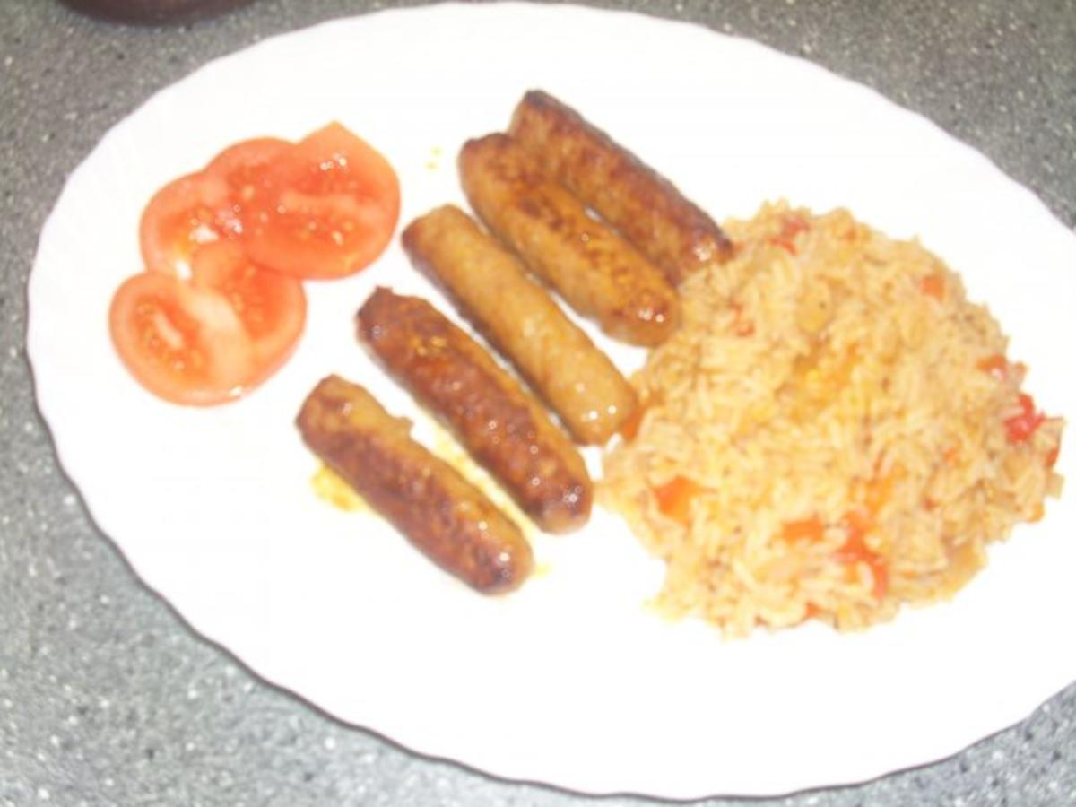 Bilder für Cevapcici und scharfer Reis - Rezept