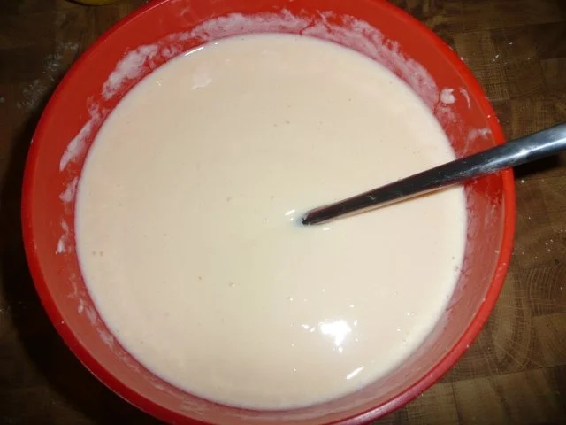 Rezept: Apfel - Bienenstich mit Cranberries 12-16 Stückchen Bild Nr. 4 Apfel - Bienenstich mit Cranberries 12-16 Stückchen - Rezept - Bild Nr. 4