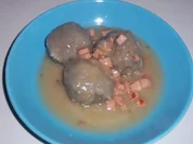 Rezept: Thüringer Klöße mit Fleischwurstfüllung Thüringer Klöße mit Fleischwurstfüllung - Rezept