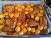 Leo´s Brathähnchenkartoffelblech - Rezept