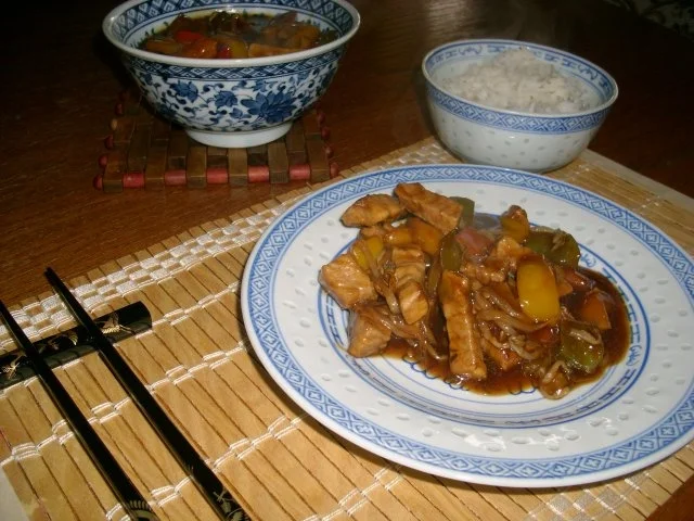 Süßsaures Schweinefleisch>> - Rezept