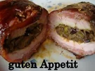 eingepackte und gefüllte Schweinelende - Rezept