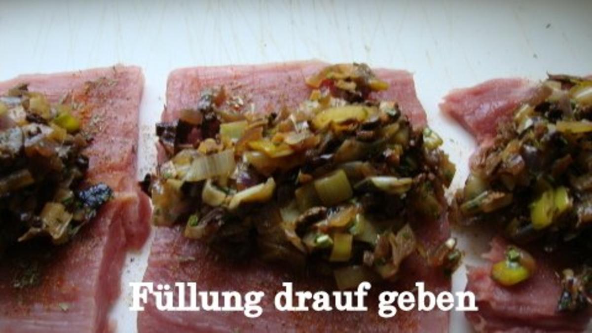 eingepackte und gefüllte Schweinelende - Rezept - Bild Nr. 8