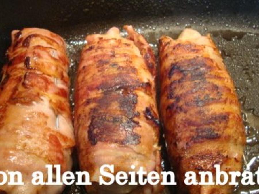 eingepackte und gefüllte Schweinelende - Rezept - kochbar.de