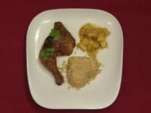Tobago Chicken mit tropischem Reis und Curry-Äpfeln (Peter Imhof) - Rezept