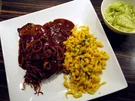 Zwiebelroastbraten medium mit Safranspätzle - Rezept